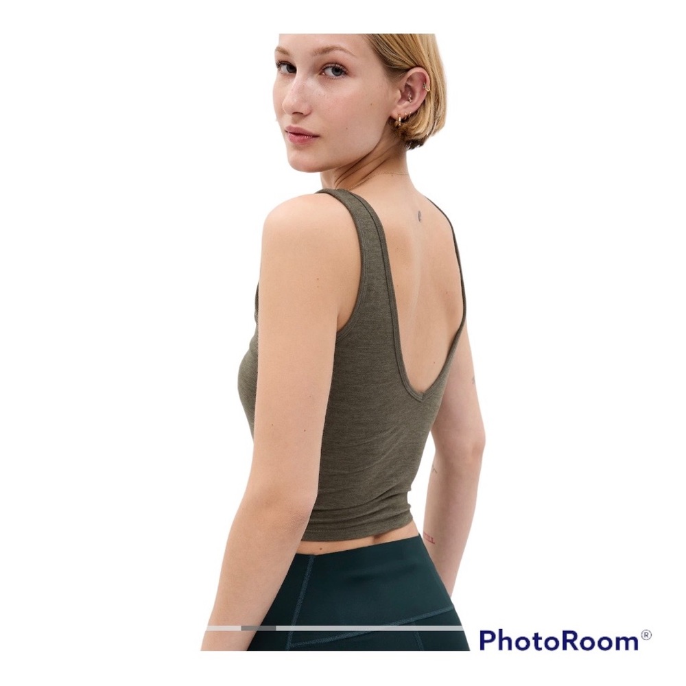 GapFit Brushed Jersey Brami Medium NWT Crop Top